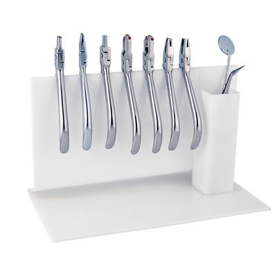 Patterson® Pliers Rack, White, Plastic, 5-1/2" x 9" x 4-3/4", 1/Pkg