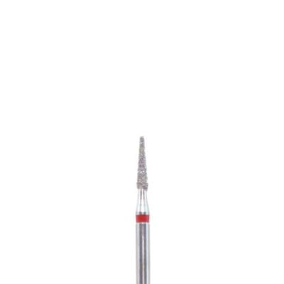 BluWhite Diamond™ Bur FG Regular, Cone Taper Flat End, Blue Ring, Medium Grit, #719R, 1.4 mm Diameter, 5.8 mm Length, 5/Pkg