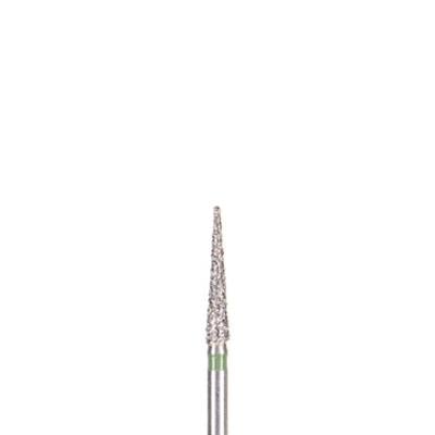 BluWhite Diamond™ Bur, FGSS, Cone, Taper Flat End, #713R, Medium Grit, Blue Ring, 1.8 mm Diameter x 9.8 mm Length, 5/Pkg