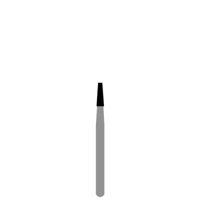 BluWhite Operative Carbide Bur, Flat End Cross Cut Tapered Fissure, FG Short Shank, #701, 1.2 mm Diameter, 3.7 mm Head Length, 10/Pkg