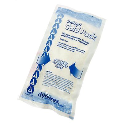 Dynarex Instant Disposable Hot/Cold Pack, Cold Pack, Regular Size 5" x 9", 24/Pkg