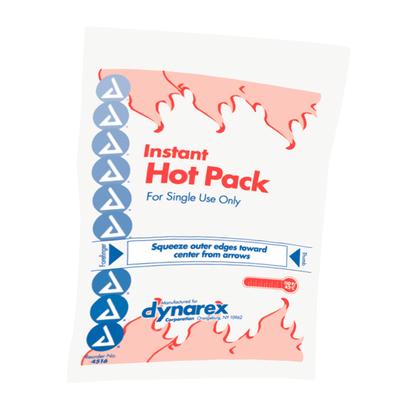 Dynarex Instant Disposable Hot/Cold Packs, Hot Pack, 5" x 9", 24/Pkg