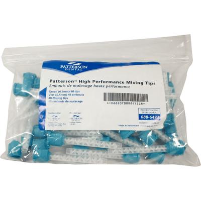 Patterson® High Performance Mixing Tips, Green, 6.5 mm, Large, 48/Pkg