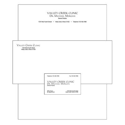 Regency Bond Stationery Peel-Seal Envelopes, Personalized, #10, 9-1/2" W x 4-1/8" H, 24 lb 25% Cotton White, 500/Pkg
