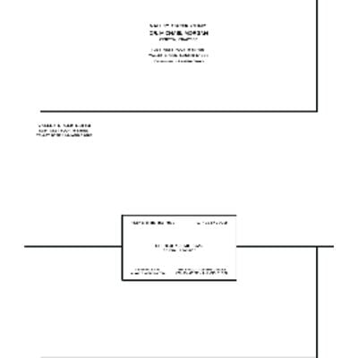 Patterson Office Supplies #10 Gummed-Flap Envelopes, 24lb Bond, Personalized, 9-1/2" W x 4-1/8" H, 500/Pkg