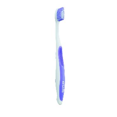 GUM® Dome Trim® Toothbrush, Sensitive Bristles, Compact Head, Comfort Grip Handle, 12/Pkg