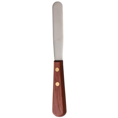 Patterson® Plaster Spatula No. 8R, Stainless Steel Blade, Stiff, Rosewood Handle, 4" Blade, 1/Pkg