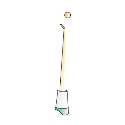 Kerr Titanium Nitride Wax Carver, Double End, Large Discoid, 1/Pkg