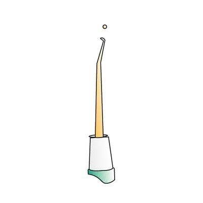 Kerr Titanium Nitride Wax Carver, Double End - Mini Discoid, 1/Pkg
