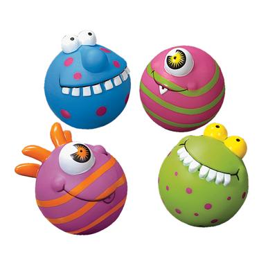 Monster Squirt Toy, 3"D, Assorted Colors & Styles, 12/Pkg