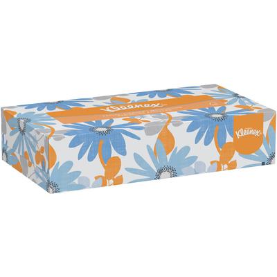 Kleenex® Facial Tissue, White, 2-Ply, 8.4" x 8", 125 Sheets/Box, 48 Boxes/Case