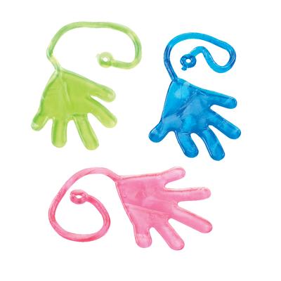 Medium Sticky Hands, Assorted Colors, 2" W x 7-1/2" L, 72/Pkg