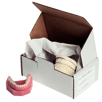 2-Model Storage and Mailer Box, 6-1/2" W x 2-1/2" H x 4" D, White, 24/Pkg