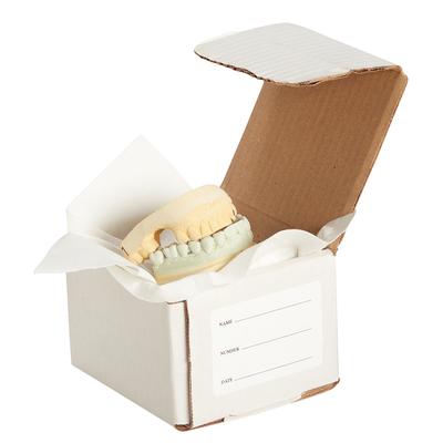 1-Model Storage and Mailer Boxes, 4" W x 3" H x 4" D, White, 50/Pkg