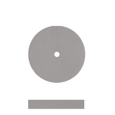 Dedeco Silicon Polishers for Porcelain, Gray, Extra Fine, 11/16" x 3/32", Wheel, 100/Pkg