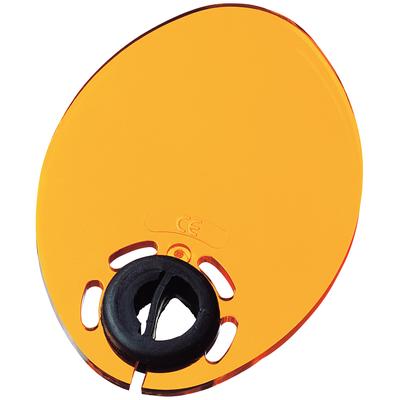 Kerr Demetron/Optilux Protective Light Shield, Yellow, Oval, Fits All Manufacturers' Light Guides, #20816