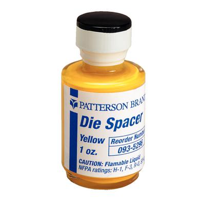 Patterson® Die Spacer Refill, 1 oz Bottle - Yellow