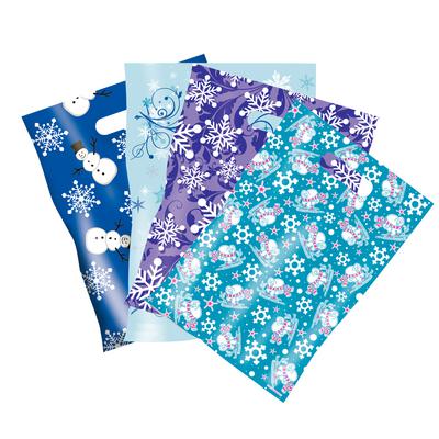 Scatter Bag Assortment Packs, 7-1/2" W x 10" H, Winter Design, 100/Pkg