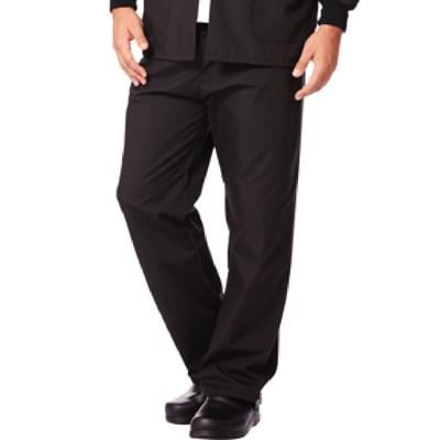 Fashion Seal Healthcare® Unisex Fashion Scrub Pants, 65/35 Fashion Poplin®, Black, Medium, Drawstring Waist