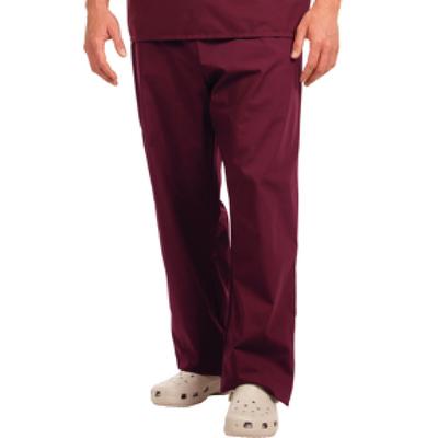 Fashion Seal Healthcare® Unisex Fashion Scrub Pants, 65/35 Fashion Poplin®, Burgundy, Extra Small, 78841
