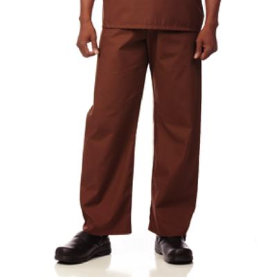 Fashion Seal Healthcare® Unisex Fashion Scrub Pants, 65/35 Fashion Poplin®, Chocolate, 3XL, Drawstring