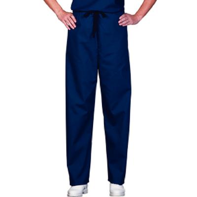 Fashion Seal Healthcare® Unisex Fashion Scrub Pants, 65/35 Fashion Poplin®, Navy, 3XL, Drawstring, 1/Pkg
