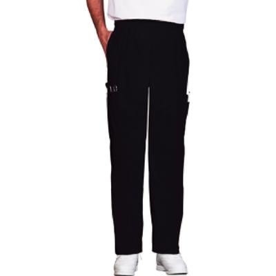 Fashion Seal Healthcare® Unisex Ultimate Pants, 65/35 Fashion Poplin®, Black, Medium, 5 Pockets, Drawstring Waist