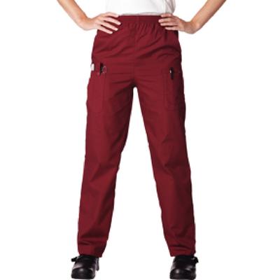 Fashion Seal Healthcare® Unisex Ultimate Pants, 65/35 Fashion Poplin®, Burgundy, Extra Small, 7430