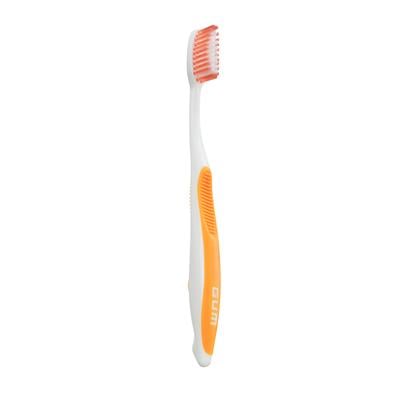 GUM® Dome Trim® Toothbrush, Soft Bristles, Full Head, Comfort Grip, Adult, 12/Pkg