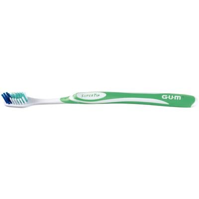 GUM SuperTip Soft Compact Toothbrush, Multi-Level Bristles, Adult, 12/Pkg