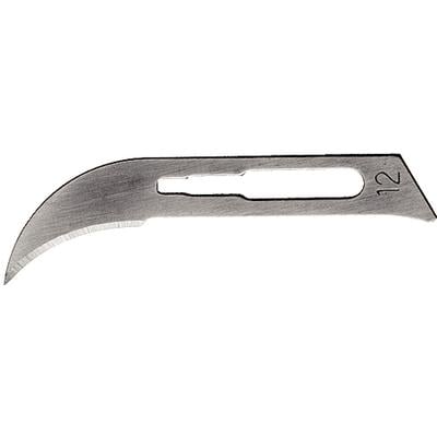 Hu-Friedy Carbon Steel Sterile Scalpel Blades, #12, 100/Box, 10-255-12