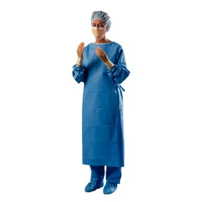 Halyard ULTRA Fabric Reinforced Surgical Gown, Sterile, Large, Blue, 30/Pkg