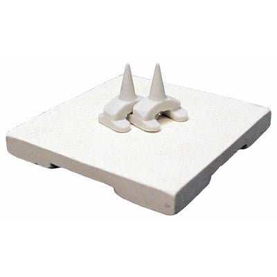Keystone Ceramic Trays with 6 Etch Pegs, B006, 2-1/4" x 2-1/4" x 1/4", 2/Pkg