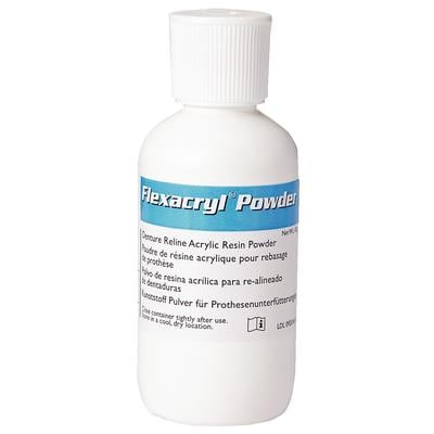 Lang Dental Flexacryl Soft Denture Liner Powder, Clear, 100 g, 0920C