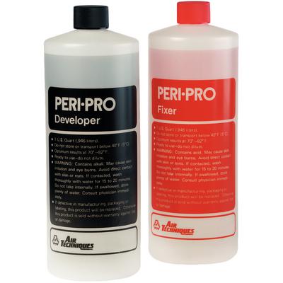 Air Techniques Peri-Pro Developer and Fixer, Ready-To-Use, 3 Quarts Each (3 Developer + 3 Fixer), 6/Case, 90800