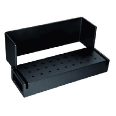Kerr Axis Bur Block, 27 Holes, 18 FG/9 RA, Black Anodized Aluminum, Autoclavable, AB110-1B