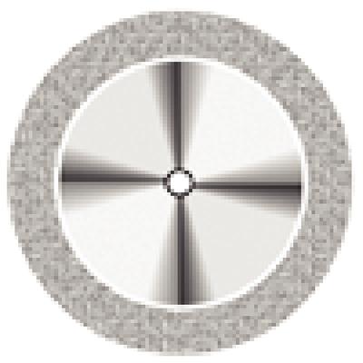 NTI Superflex Diamond Disc, Single Sided, Medium Grit, Safe Side Up, HP Shank, 22 mm Diameter, 0.20 mm Thickness, D911HU-220