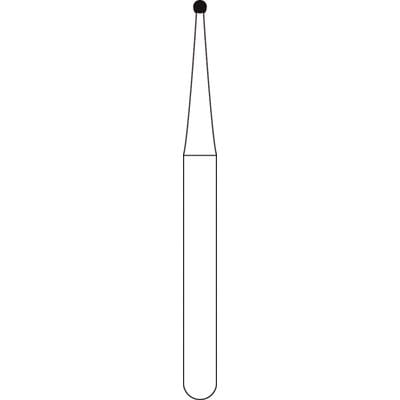 Kerr NTI Carbide Bur, Round, Friction Grip (FG), 1/4" Shank