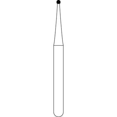 Kerr NTI Carbide Bur, Operative Round, Friction Grip (FG), 1/2, 19 mm