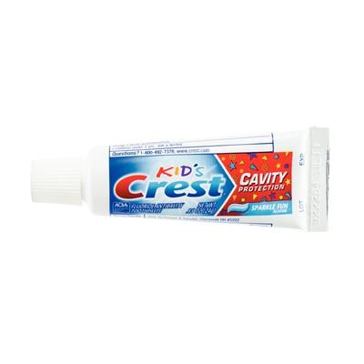 Crest Kid's Cavity Protection Sparkle Fun Toothpaste, Bubblegum, 0.85 oz Tube, 72/Case, 84839310/80297304