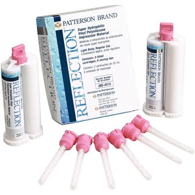 Reflection™ VPS Impression Material, High Performance Cartridge - Medium Body, Regular Set, 2/Pkg (50 ml Cartridges)