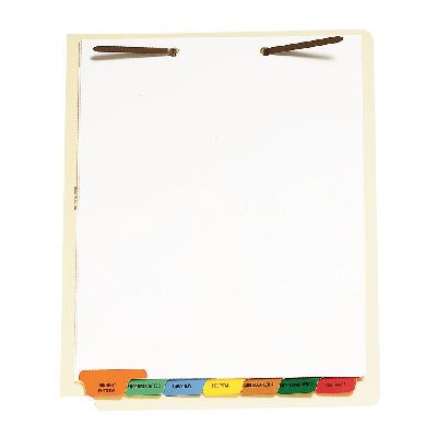 7-Tab Chart Divider Set, Assorted Colors, 8.5" W x 11" H, 50 Sets/Box, 01KEZKNPZGPWVA2954X27WPMKR