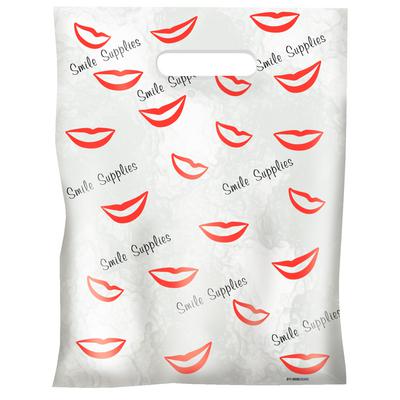 Dental Scatter Bags, Two-Color Smile Design, Clear, 7-1/2" W x 10" H, 100/Pkg