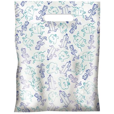 Dental Scatter Bags, Two-Color Design, Clear, 7-1/2" W x 10" H, 100/Pkg