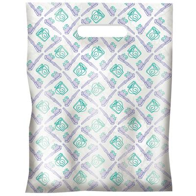 Dental Scatter Bags, Toothbrush & Floss Design, 7-1/2" W x 10" H, Clear, 100/Pkg