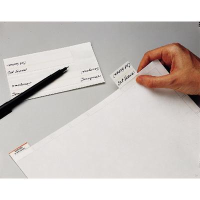 Erasable Write-On Divider Tab, 1-1/2" W x 3/4" H, White, 160/Box, 01KEZKNPA1RJXGGMW583K4Z3CK