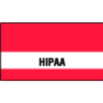 Patterson Office Supplies HIPAA Index Tabs, 1-1/2" W x 1-1/2" H, Red Stripes, 102/Pkg