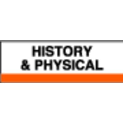 Patterson Office Supplies Index Tab, 1-1/4" W x 1-1/2" H, History & Physical, Orange Stripe, 100/Pkg