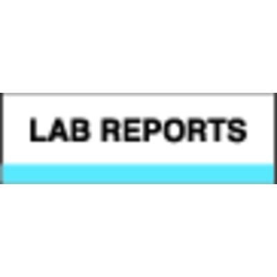 Patterson Office Supplies Index Tab, 1-1/4" W x 1-1/2" H, Lab Reports, Light Blue Stripe, 100/Pkg