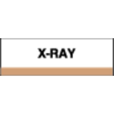 Patterson Office Supplies Index Tab, 1-1/4" W x 1-1/2" H, Tan Stripe, 100/Pkg